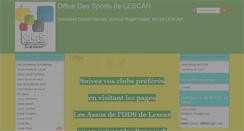 Desktop Screenshot of officedessportsdelescar.com
