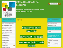 Tablet Screenshot of officedessportsdelescar.com